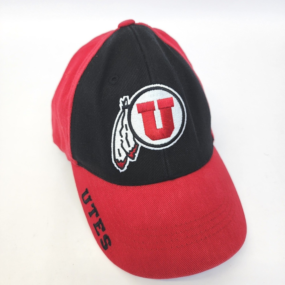 Russell Athletic Utah Utes Hat Mens Red Black Adjustable Baseball Cap NCAA